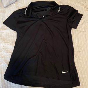 Nike collar dry fit , size medium , black , perfect condition